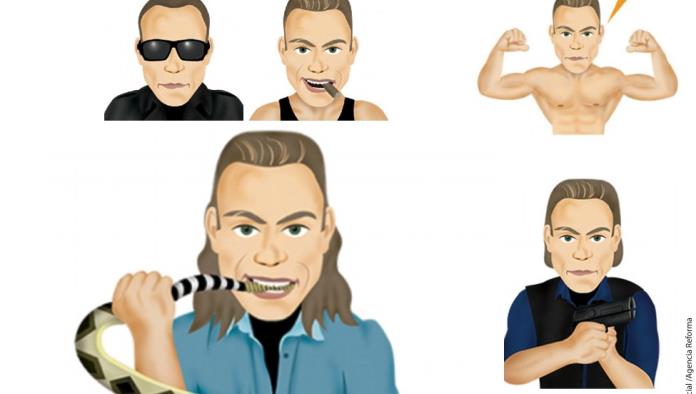 Lanza Van Damme sus emojis