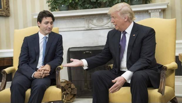 Se reúnen Trump y Trudeau en la Casa Blanca