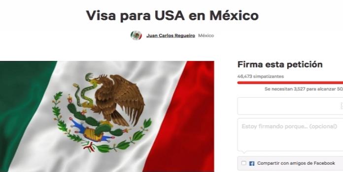 Piden miles que se imponga visa a estadounidenses
