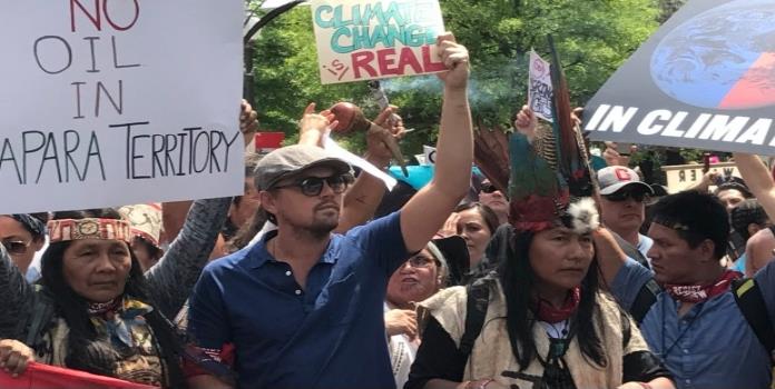 Acuden miles y Leo DiCaprio a Marcha por el Planeta en Washington