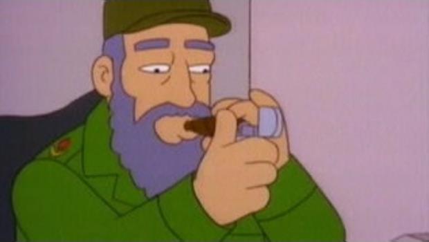 De cuando Fidel Castro conoció a Los Simpson y Flash
