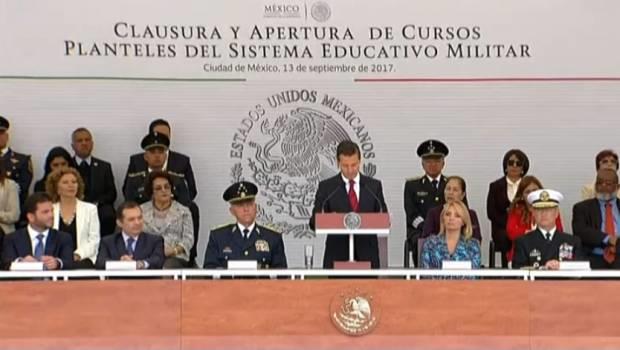 Peña Nieto conmemora aniversario de gesta heroica de Niños Héroes