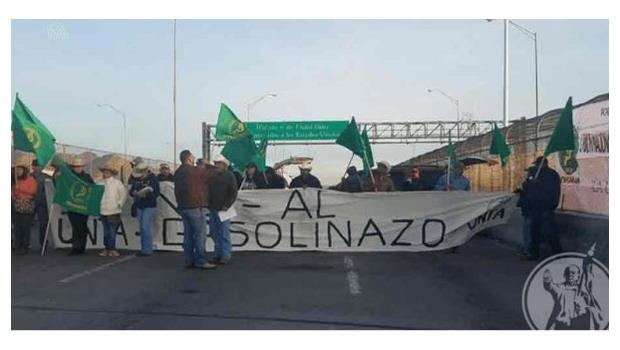 Cierran puente internacional en Ciudad Juárez por gasolinazo