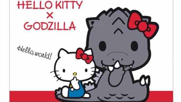 Hello Kitty tiene un nuevo amigo... ¿Godzilla?
