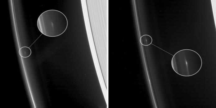 Captan objetos extraños rondando el anillo de Saturno