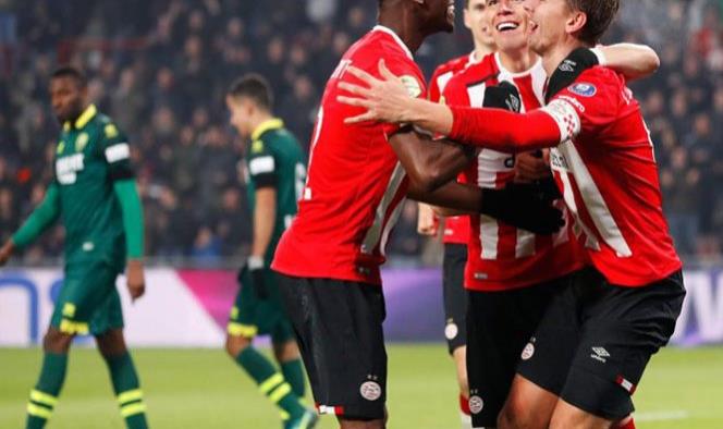 Moreno y PSV consiguen volver a la senda del triunfo