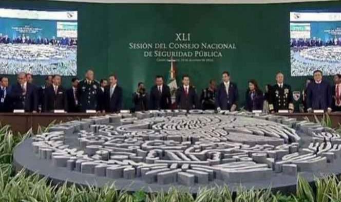 Peña Nieto encabeza sesión del Consejo de Seguridad Pública