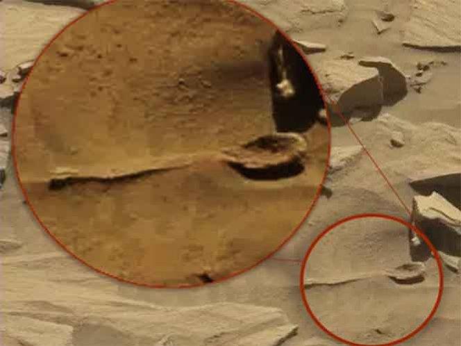 Curiosity capta imagen de ‘cuchara’ en Marte; NASA la difunde
