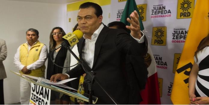 Acusan imposición de Juan Zepeda como candidato del PRD al Edomex