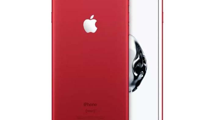 Apple presenta el primer iPhone 7 rojo