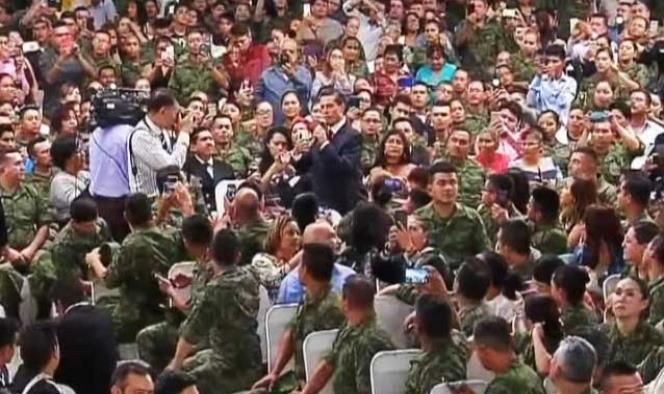 Inadmisibles, expresiones que descalifican a Fuerzas Armadas, afirma Peña Nieto