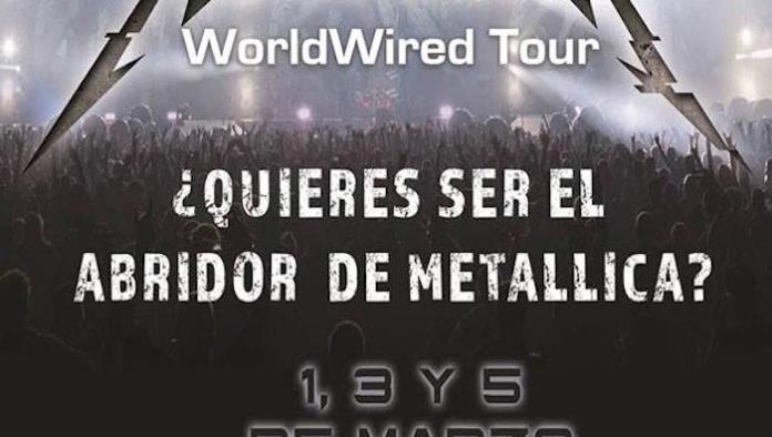 “Metallica” busca talento mexicano para abrir sus conciertos y “El Komander” se apunta