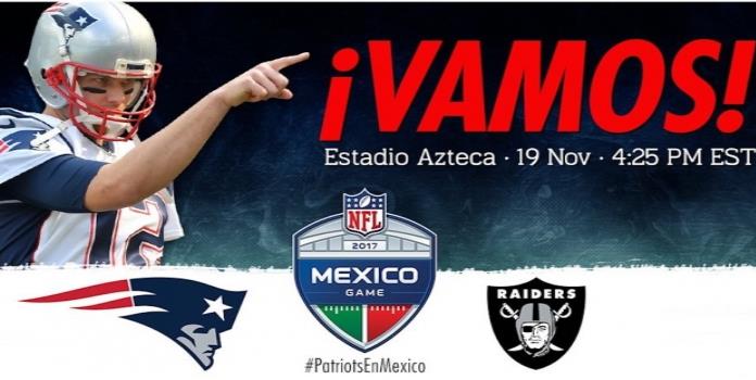 Confirman fecha para el Patriotas-Raiders en el Estadio Azteca y no será en la noche