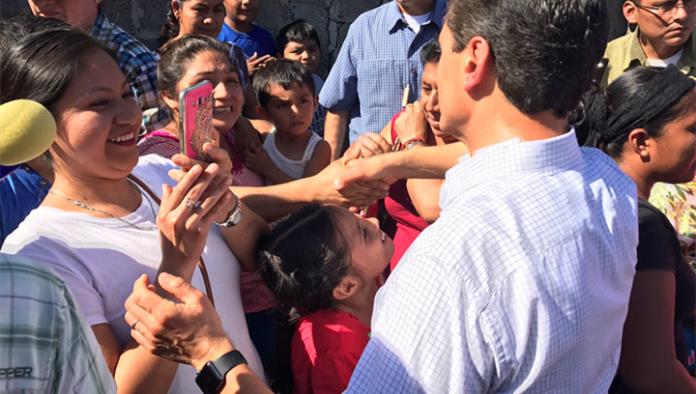 Peña regresa a Oaxaca; supervisa atención a afectados por sismo