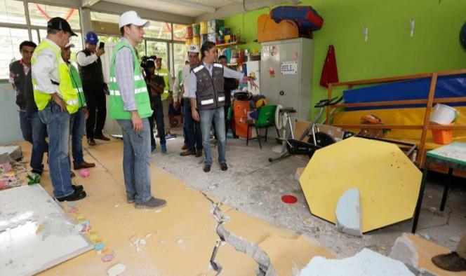 A reconstrucción, 182 escuelas dañadas por el sismo: SEP