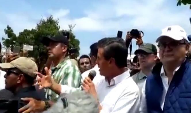 Peña pide solidaridad y unidad a los habitantes de Jojutla, Morelos