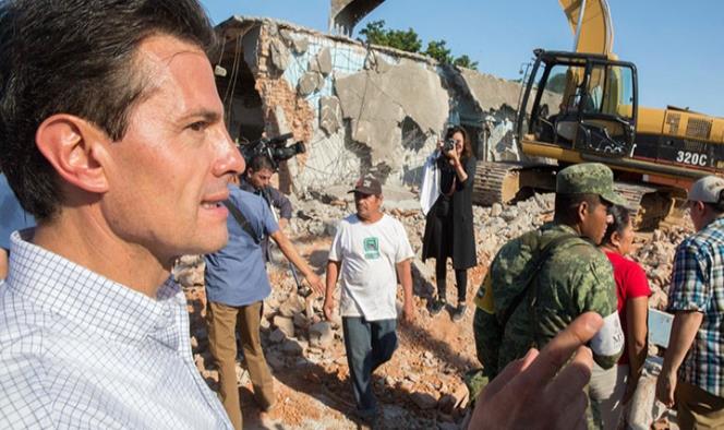Peña viaja a Oaxaca para recorrer municipio afectado por sismo
