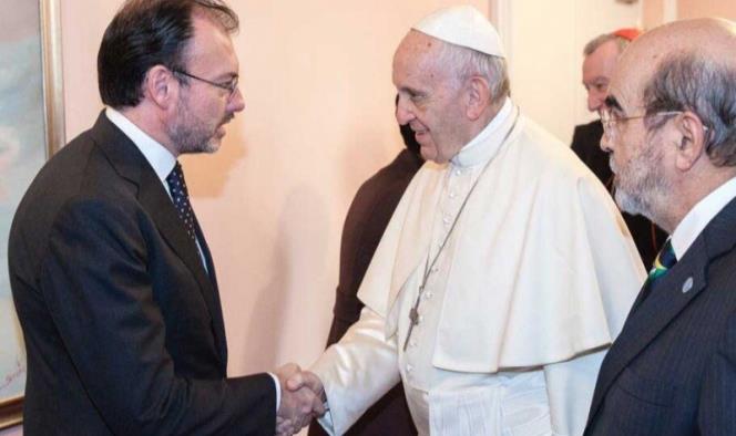 Videgaray agradece al Papa por condolencias tras sismos