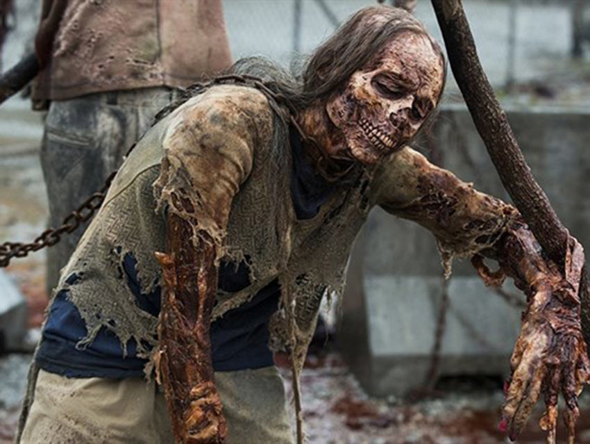 Dan la cara los nuevos zombies de The Walking Dead