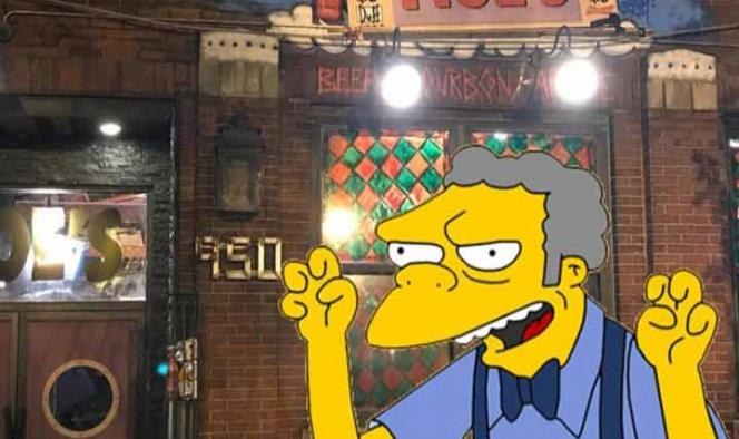 Este bar se convirtió en La taberna de Moe para Halloween