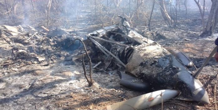 Se desploma avión militar en Jiquipilas, Chiapas