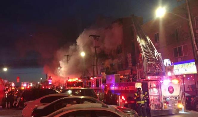 Ocho heridos en incendio en edificio de ciudad de Nueva York