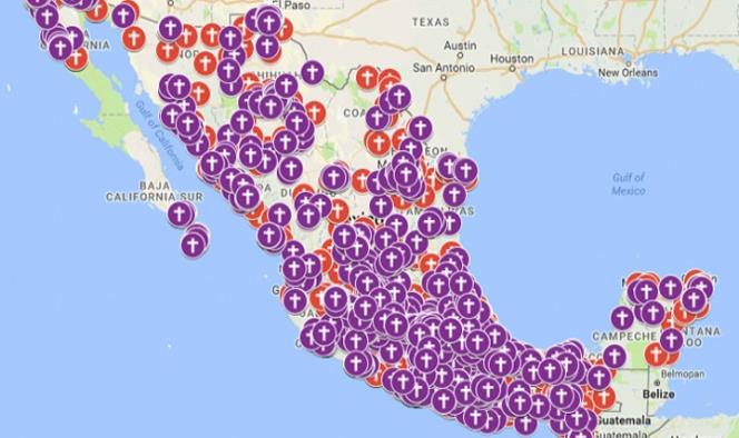 El mapa de feminicidios que dista mucho de las cifras oficiales