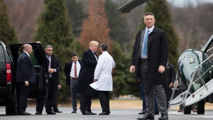 Realizan a Trump primer examen médico como mandatario