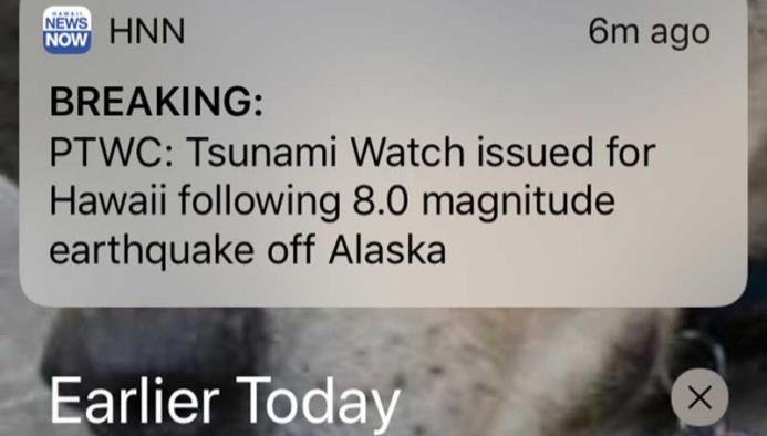 Cancelan alerta de tsunami en el Pacífico por sismo en Alaska