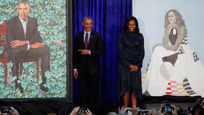 Los Obama revelan sus retratos oficiales