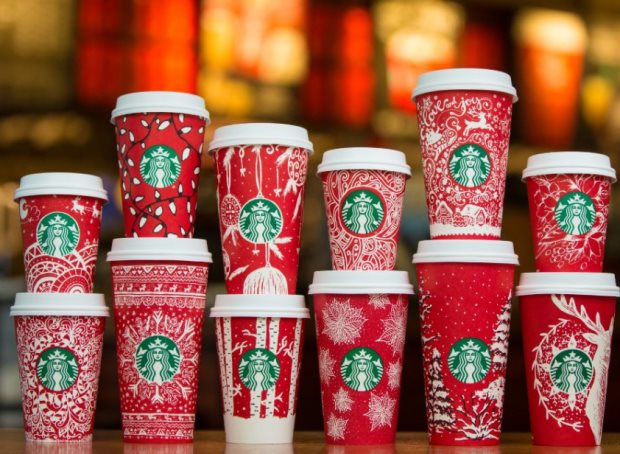 Así serán los vasos navideños de Starbucks