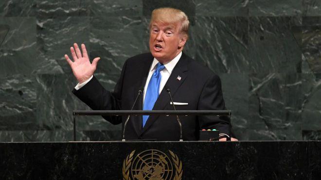 Trump amenaza con destruir totalmente Corea del Norte y llama inaceptable la dictadura socialista de Venezuela