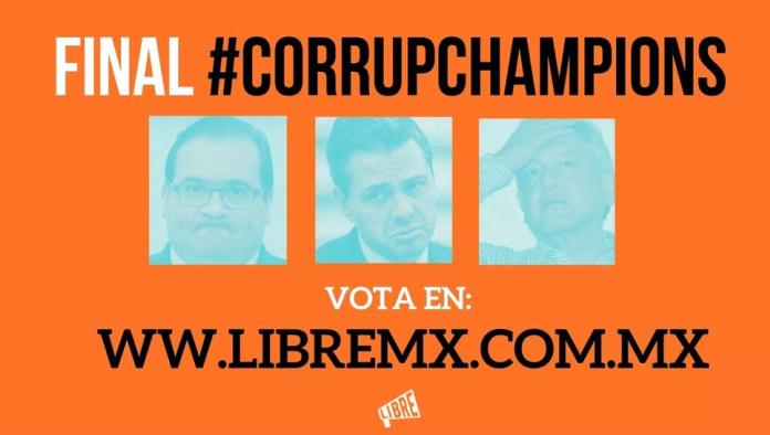 Duarte, Peña Nieto y AMLO compiten por la Corrupchampions, la liga de los políticos más corruptos