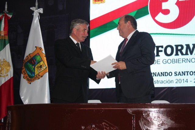 Atestigua Gobernador informes de César Gutiérrez y Luis Santos