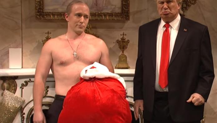 Vladimir Putin visita a Trump en sketch navideño de Saturday Night Live