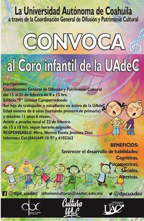 Invita UAC al Coro Infantil