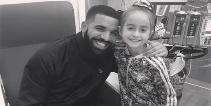 Drake cumple el deseo de una niña hospitalizada