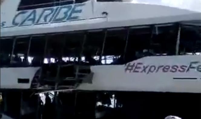 Explota ferry en Playa del Carmen; al menos 12 heridos