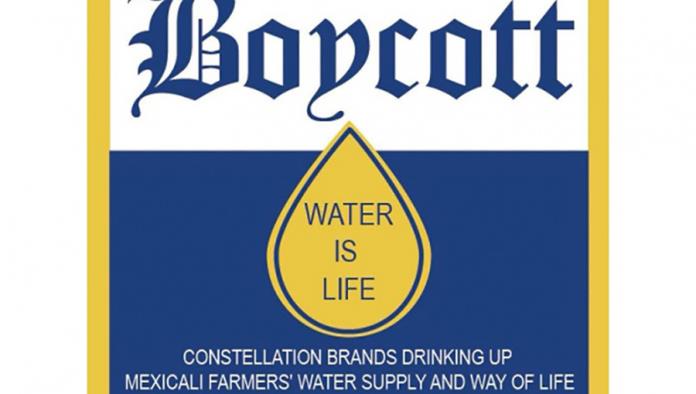 Boicot contra Corona en defensa del agua