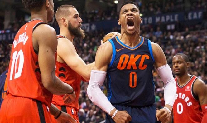 Westbrook y el Thunder frenan racha de los Raptors