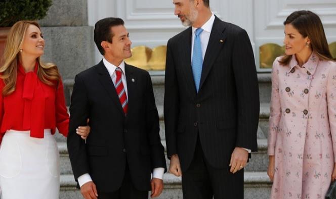 Peña Nieto y reyes de España revisan asuntos iberoamericanos