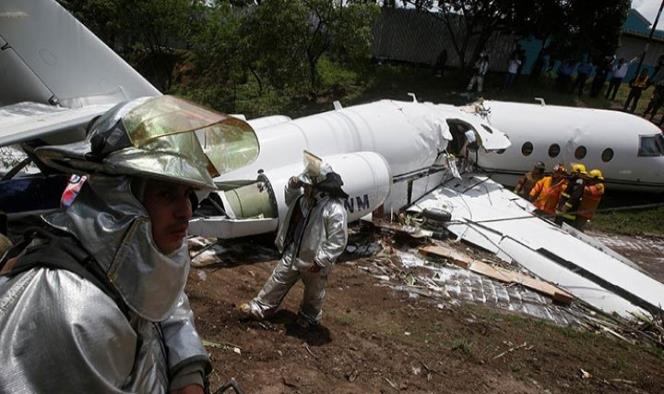 Avión privado de EU se accidenta en aeropuerto de Tegucigalpa