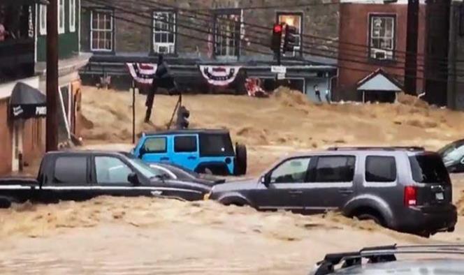 Inundaciones sorprenden a Maryland, EU