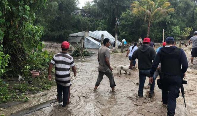 Desbordan dos ríos en Puebla por lluvias e inunda unas cien viviendas