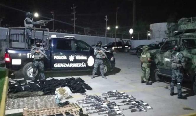 Ejército y Gendarmería decomisan arsenal en Reynosa