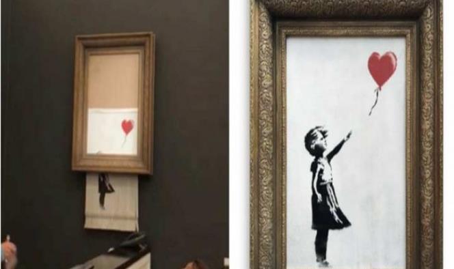 Trata de replicar el truco de Banksy y destruye valiosa obra