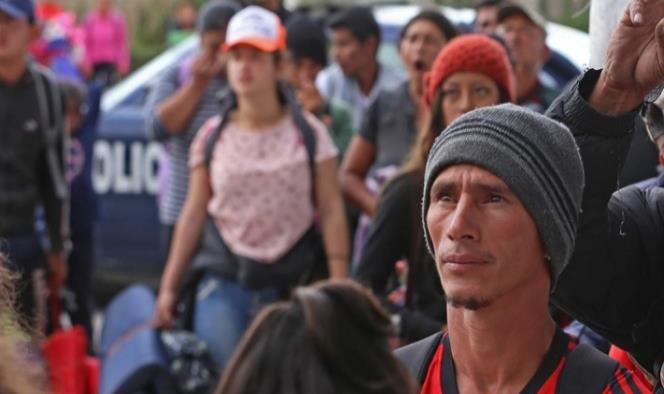 Arriba grupo de caravana migrante a Monterrey
