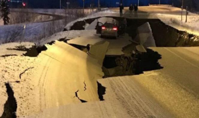 Difunden aterradoras imágenes del terremoto en Alaska