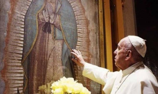 El Papa Francisco celebra misa en honor de la Virgen de Guadalupe