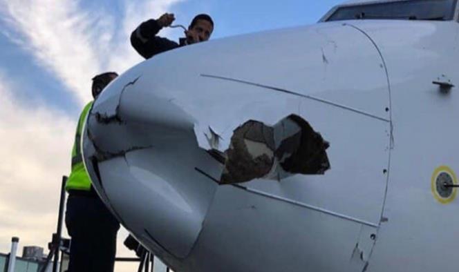 Avión choca contra dron en aeropuerto de Tijuana